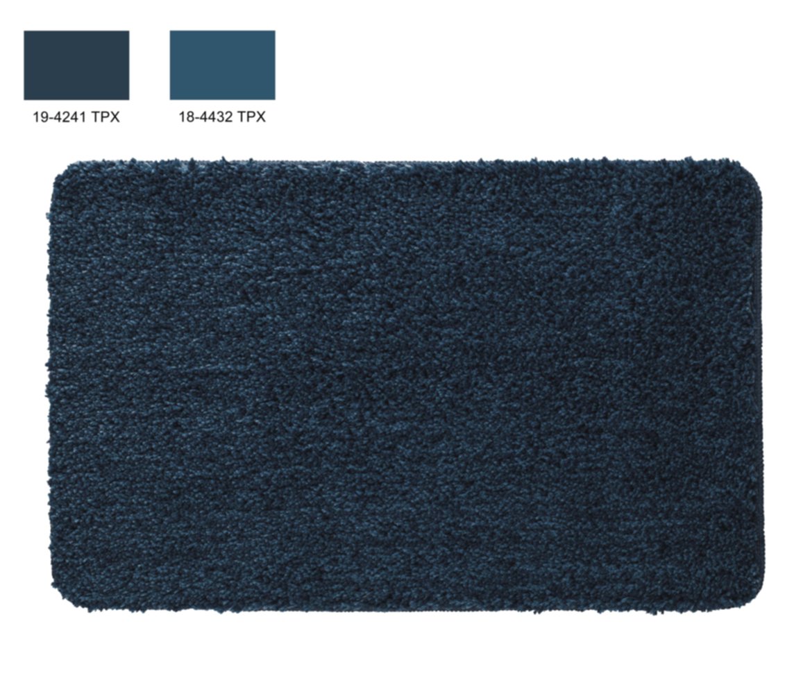 Tapis salle de bain Asper 50x80cm bleu