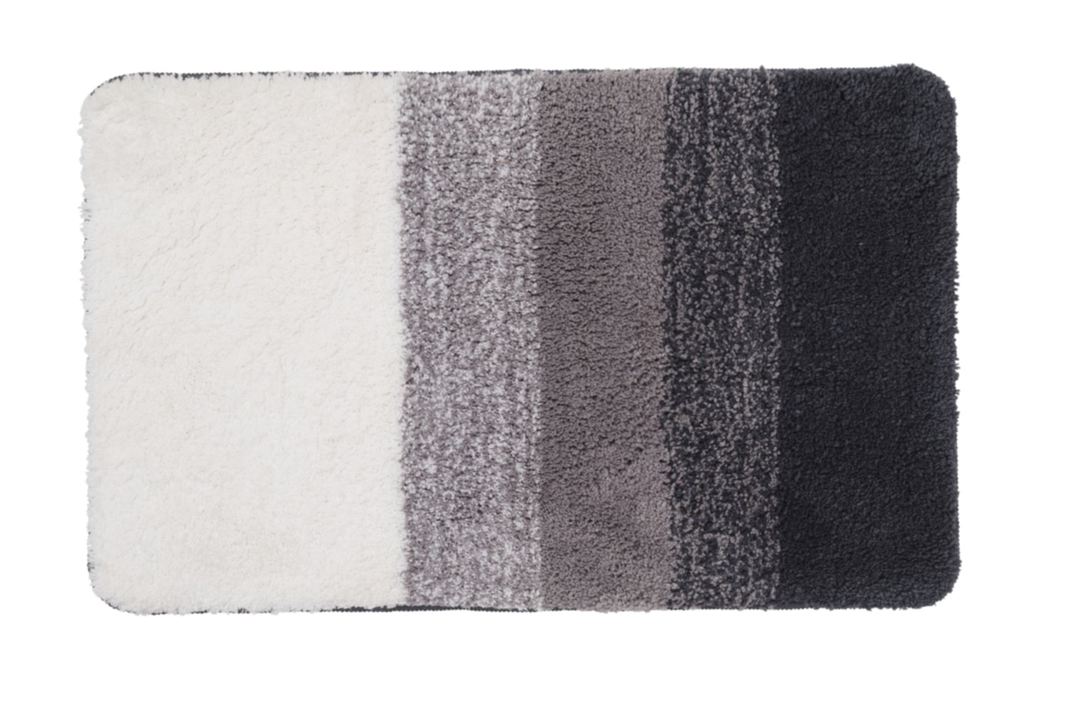 Tapis de bain fantaisie Energy polyester tufté gris 50x80cm