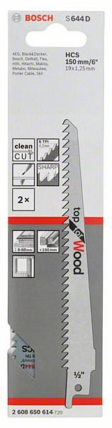 Lames S 644 D- 2 pièces - BOSCH