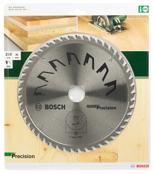 Lame circulaire PRECISION 210x2x30MM 48D - BOSCH