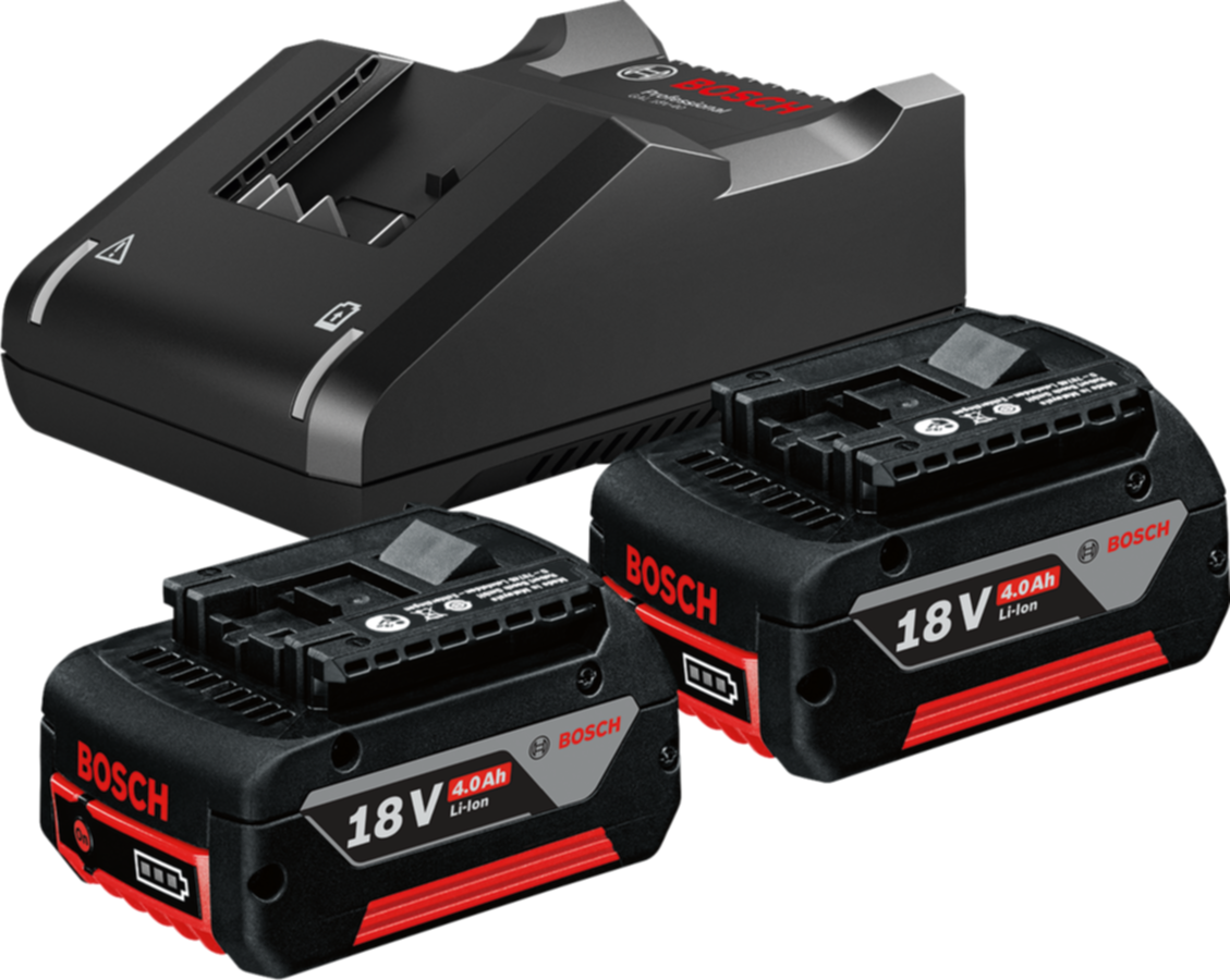 2 Batteries Starter Set 18V 2x4.0Ah + chargeur GAL 18V-40 - BOSCH