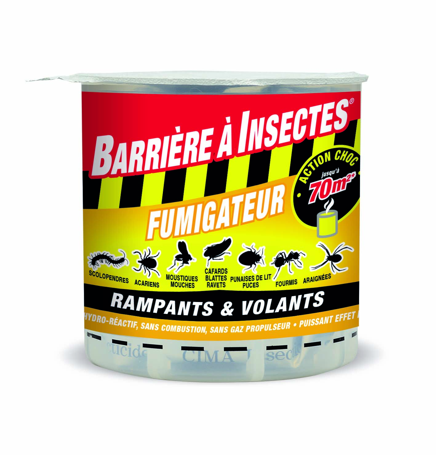 Fumigène hydro réactif insectes volants et rampants 10gr