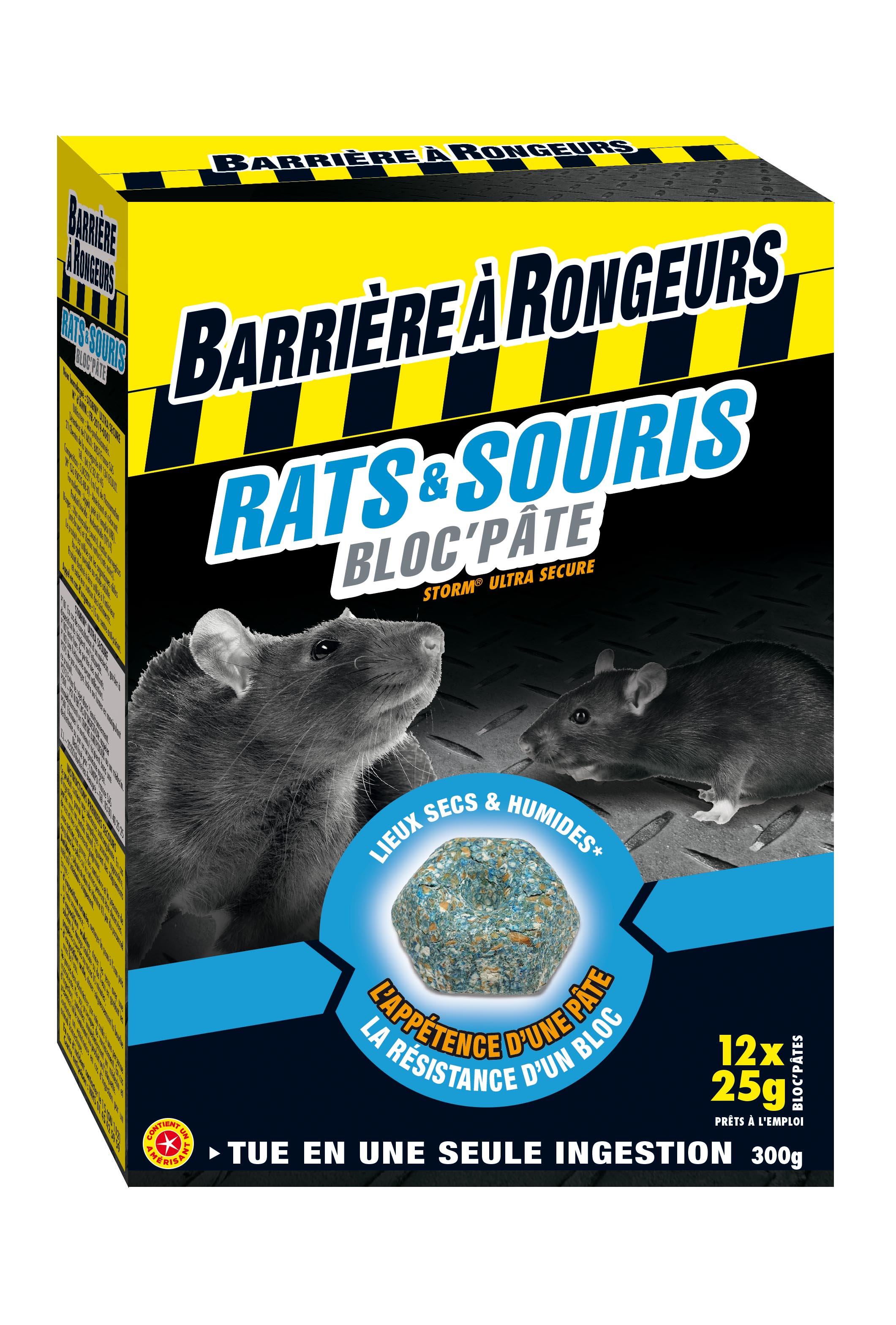 Rats & Souris - Bloc'pâte appât - Etui 12 blocs