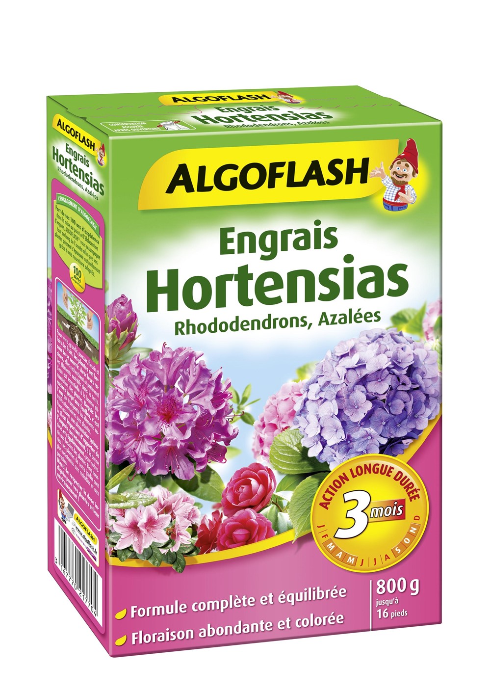 Engrais Hortensias, Rhododendrons, Azalées Action prolongée 800gr