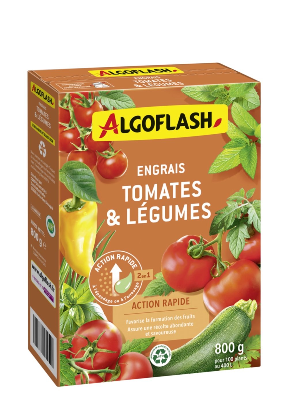 Engrais Tomates et Légumes Action rapide 800gr - ALGOFLASH