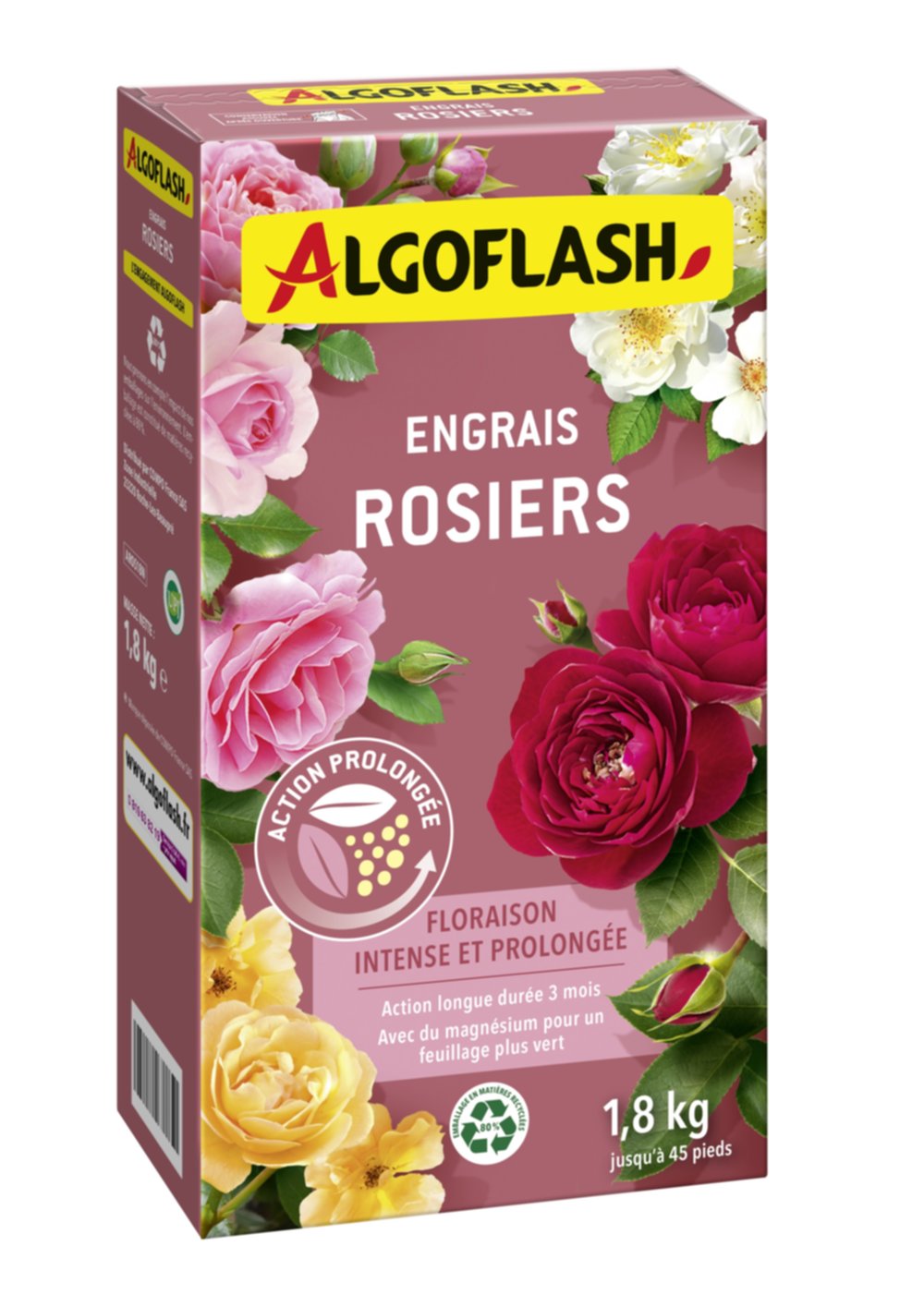 Engrais Rosiers Action prolongée 1,8kg - ALGOFLASH