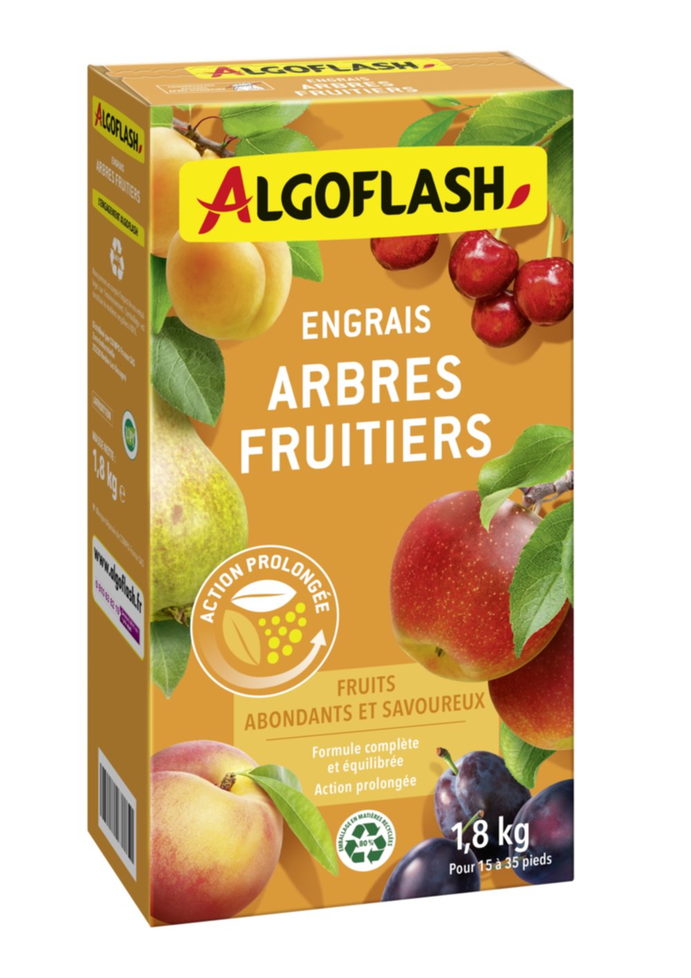 Engrais Arbres fruitiers Action prolongée 1,8kg - ALGOFLASH