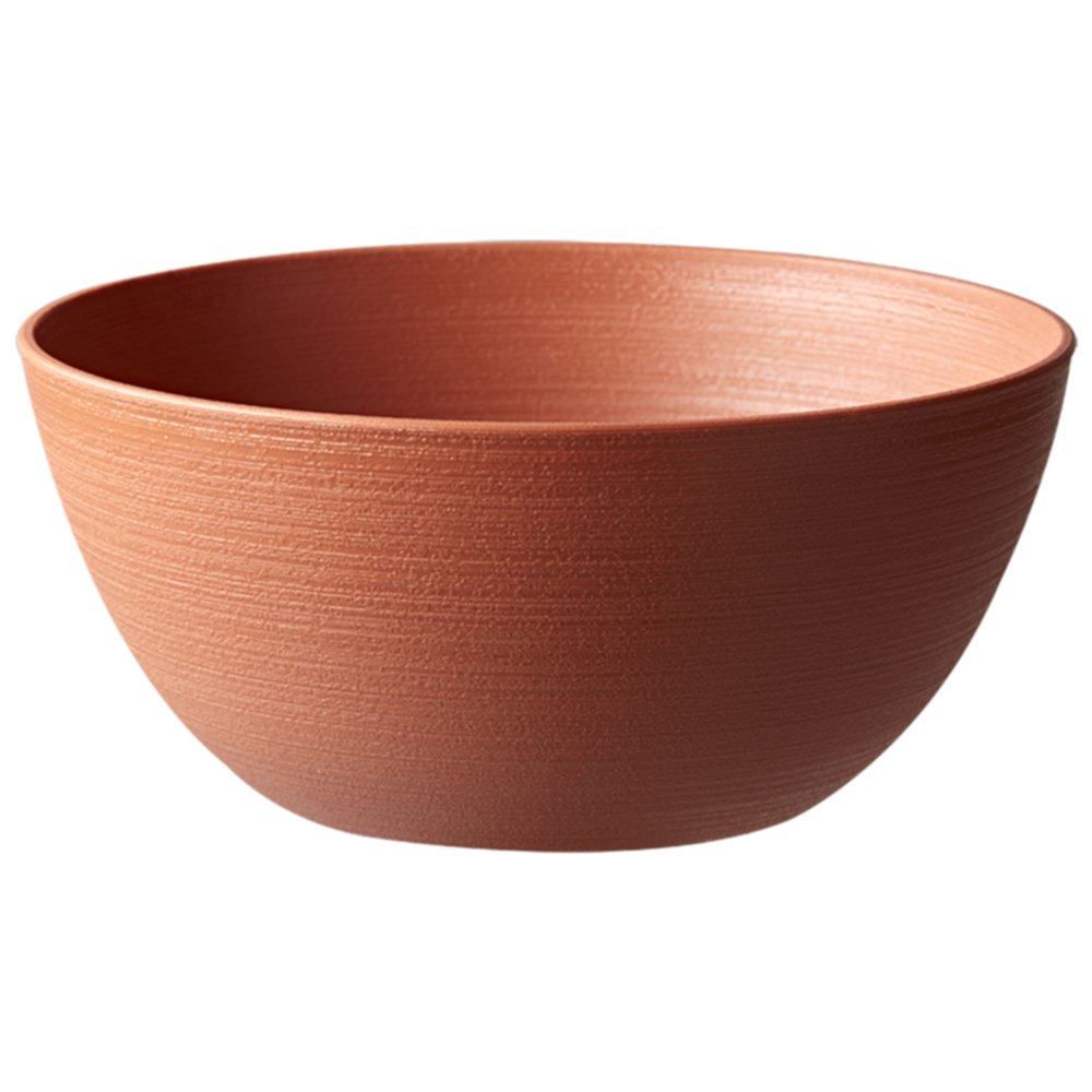 Cache-Pot Gaïa recyclé Tourné terracotta Ø18x8,2cm 1,38L - POETIC