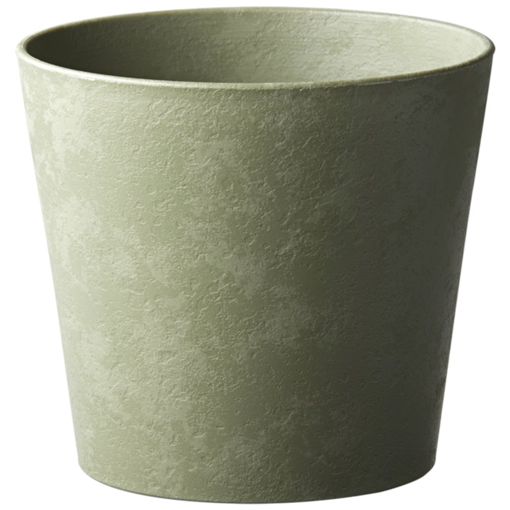 Cache-Pot Gaïa Recyclé Marbré Ø14,5cm h13,1cm 1,49L Kaki - POETIC