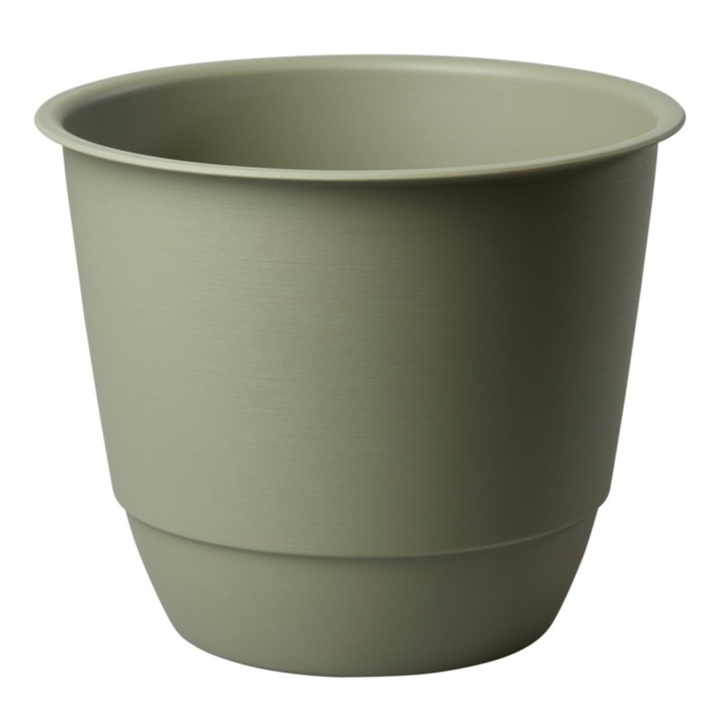 Pot de fleurs Joy 20 kaki recyclé Ø19,2cm 2,9L - POETIC