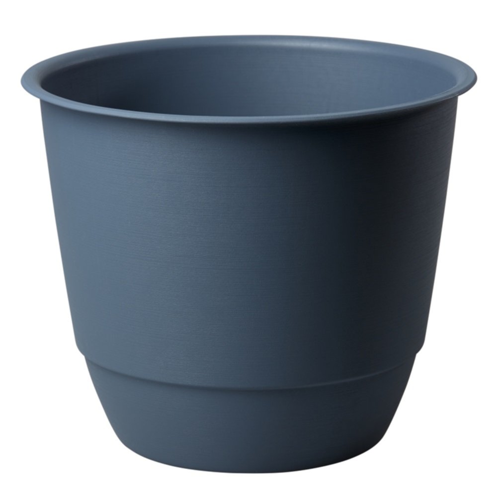 Pot de fleurs Joy 25 bleu jean recyclé Ø24,6cm 6,2L - POETIC