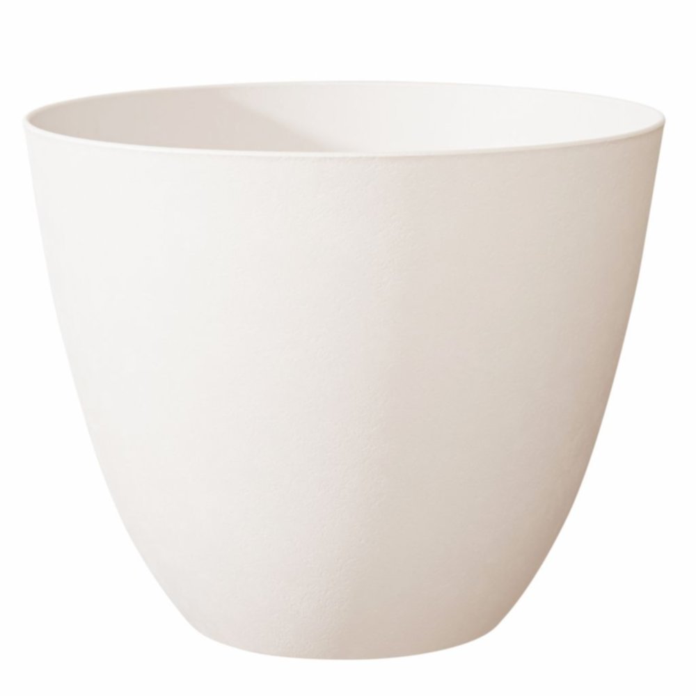 Pot de fleurs Elément rond 30 blanc Ø28,7cm H.23,5cm - POETIC