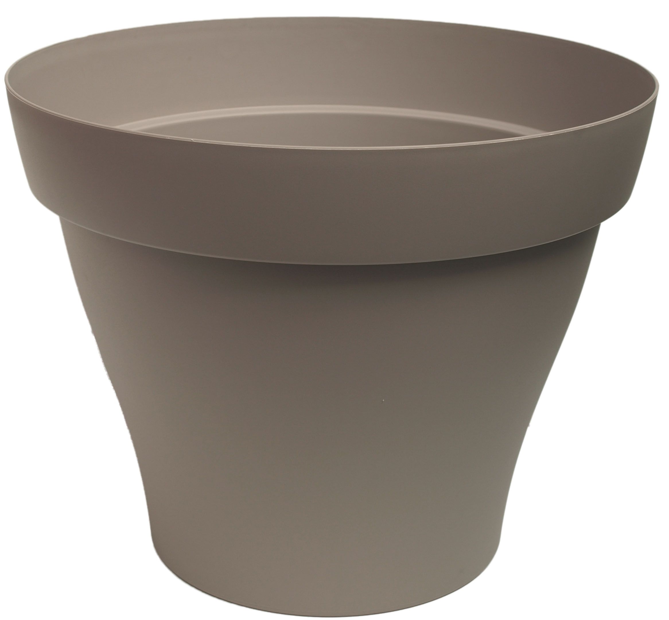 Pot Romeo rond 80 taupe