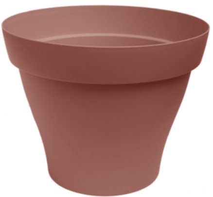 Pot Romeo Recyclé Rond Ø39cm h31,2cm 20L Marsala - POETIC