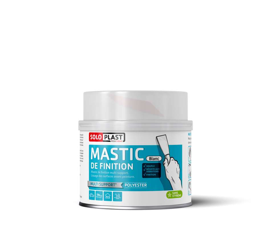 Mastic de finition très fin à faible porosité 435 g - SOLOPLAST