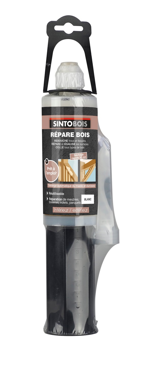 Mastic Répare bois 150 ml blanc - SINTOBOIS