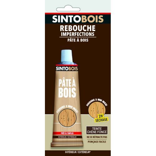 Rebouche imperfection pate bois solv chêne foncé 80g