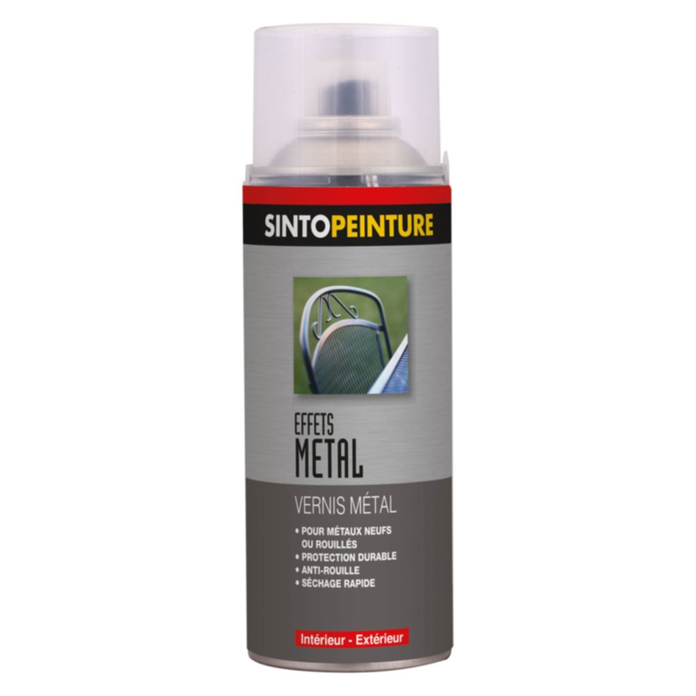 Peinture aérosol effet métal mat 400ml - SINTO