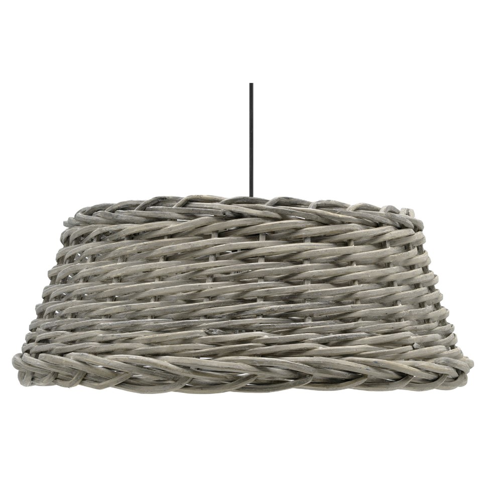 Suspension Gordes 24x57x57cm 60W Gris - MATHIAS 