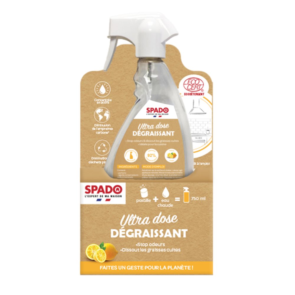 Spray Dégraissant Citron Ultra Dose 750ml - SPADO
