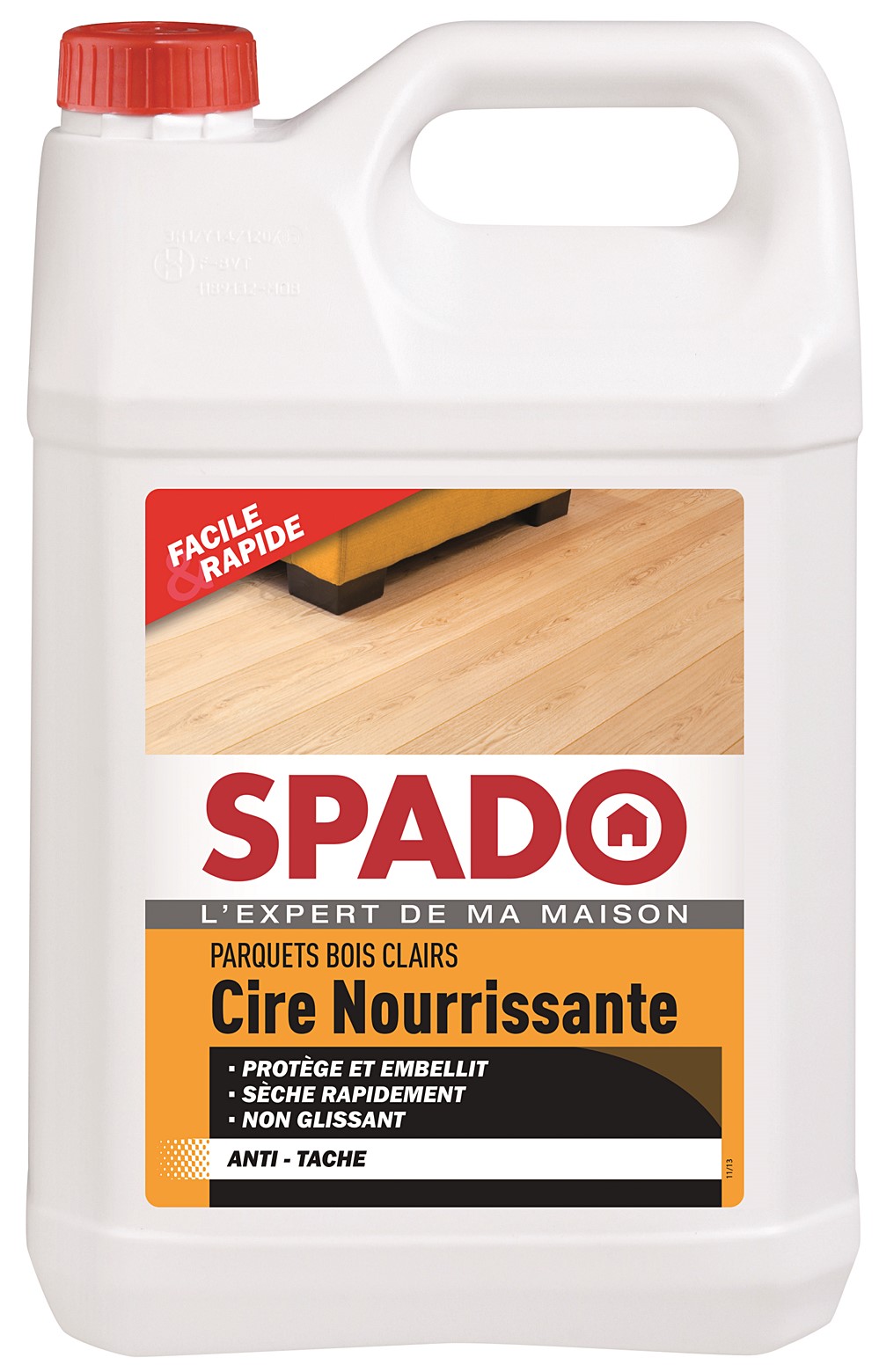 Spado cire nourrissante parquets bois clairs 5 l