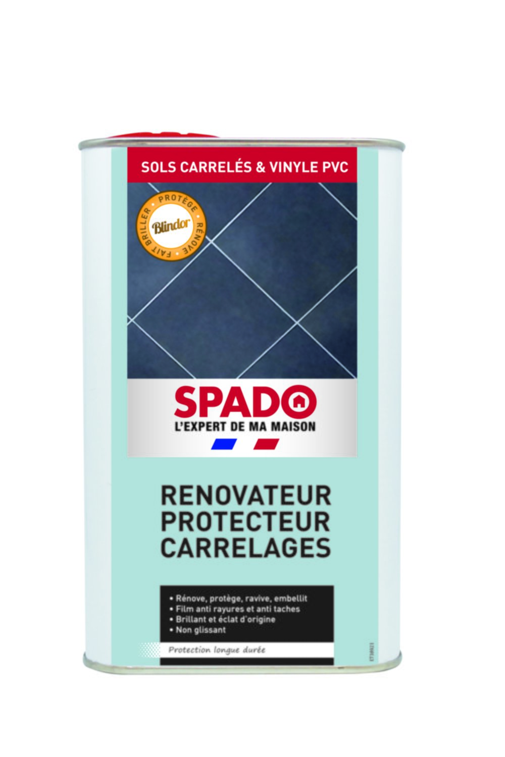 Protection renovatrice brillante carrelage & sol plastique blindor 1 L - SPADO