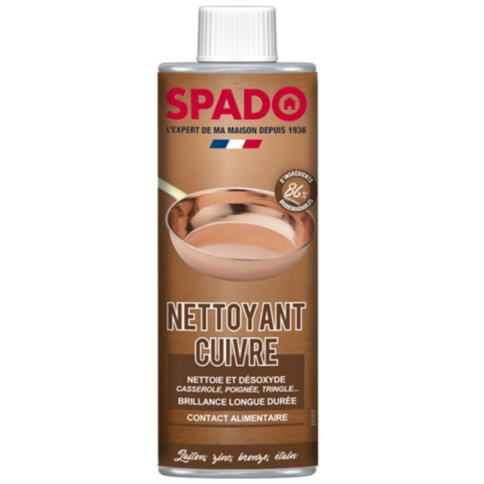 Nettoyant cuivre laiton bronze 250 mL - SPADO