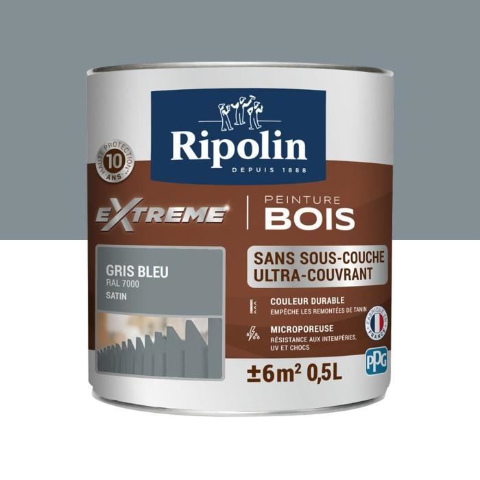 Peinture Protection eXtreme bois 0,5L gris bleu