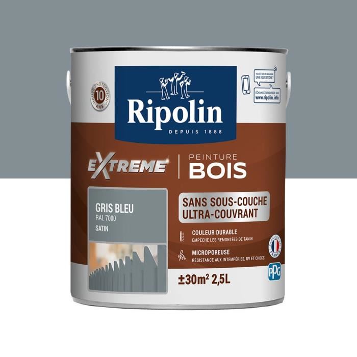 Peinture Protection eXtreme bois 2,5L gris bleu