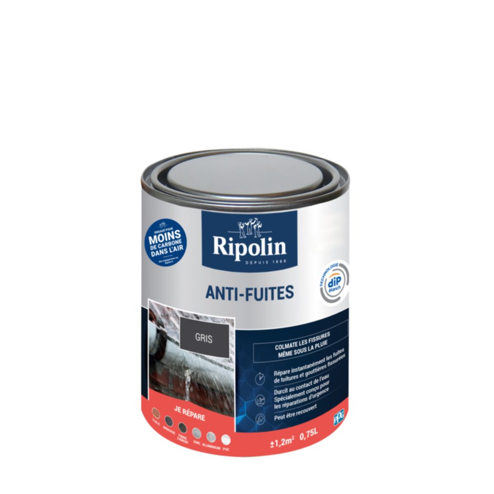 Traitement étanchéité Anti-fuite 0,75L Gris - RIPOLIN - RIPOLIN