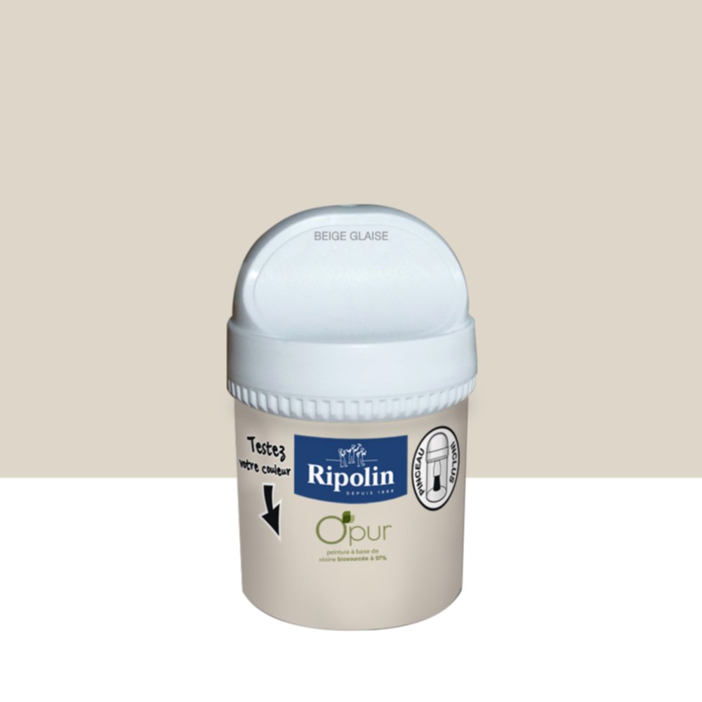 Testeur de peinture O'Pur Satiné Beige Glaise 0,075L - RIPOLIN