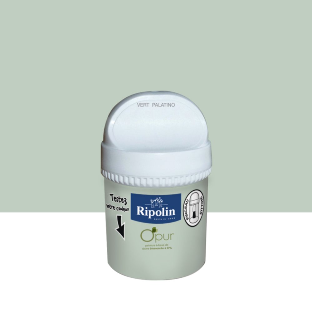 Testeur de peinture O'Pur Satiné Vert Palatino 0,075L - RIPOLIN