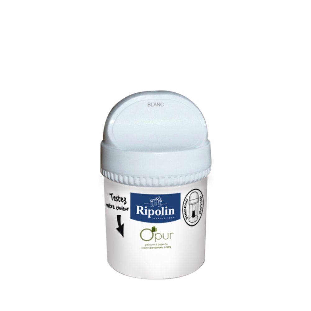 Testeur de peinture O'Pur Satiné Blanc 0,075L - RIPOLIN