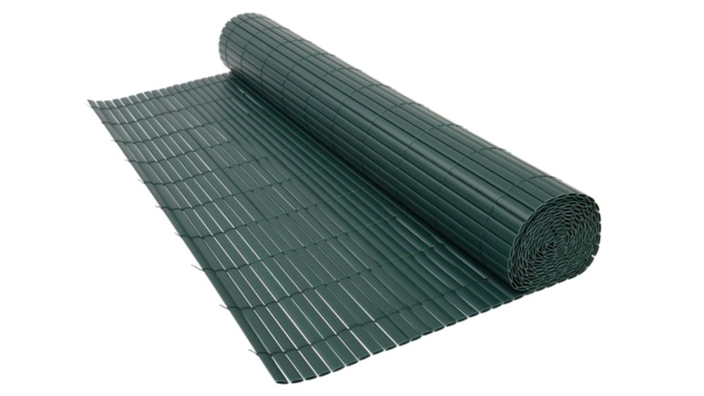 Canisse double face PVC Plastic'Ovale occultant 95% 1x3m Vert - SICATEC