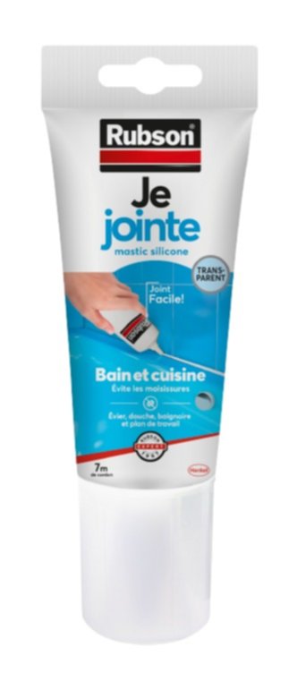 Mastic sanitaire joint transparent tube 150 mL - RUBSON