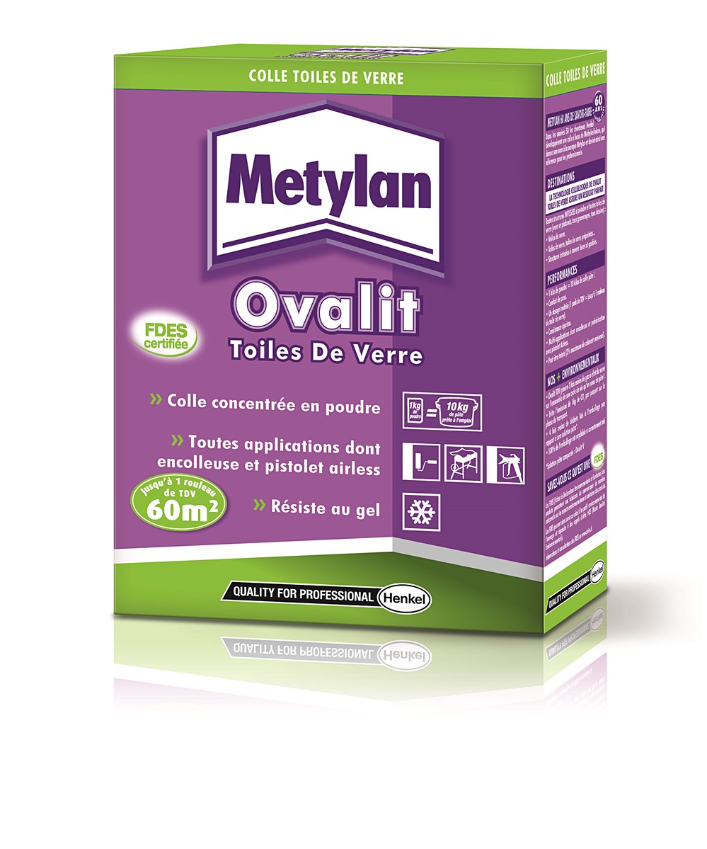 Colle Revêtements Muraux Ovalit TDV 1kg  - METYLAN