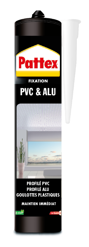 Mastic Fixation Rationnelle PVC Alu 450 g - PATTEX