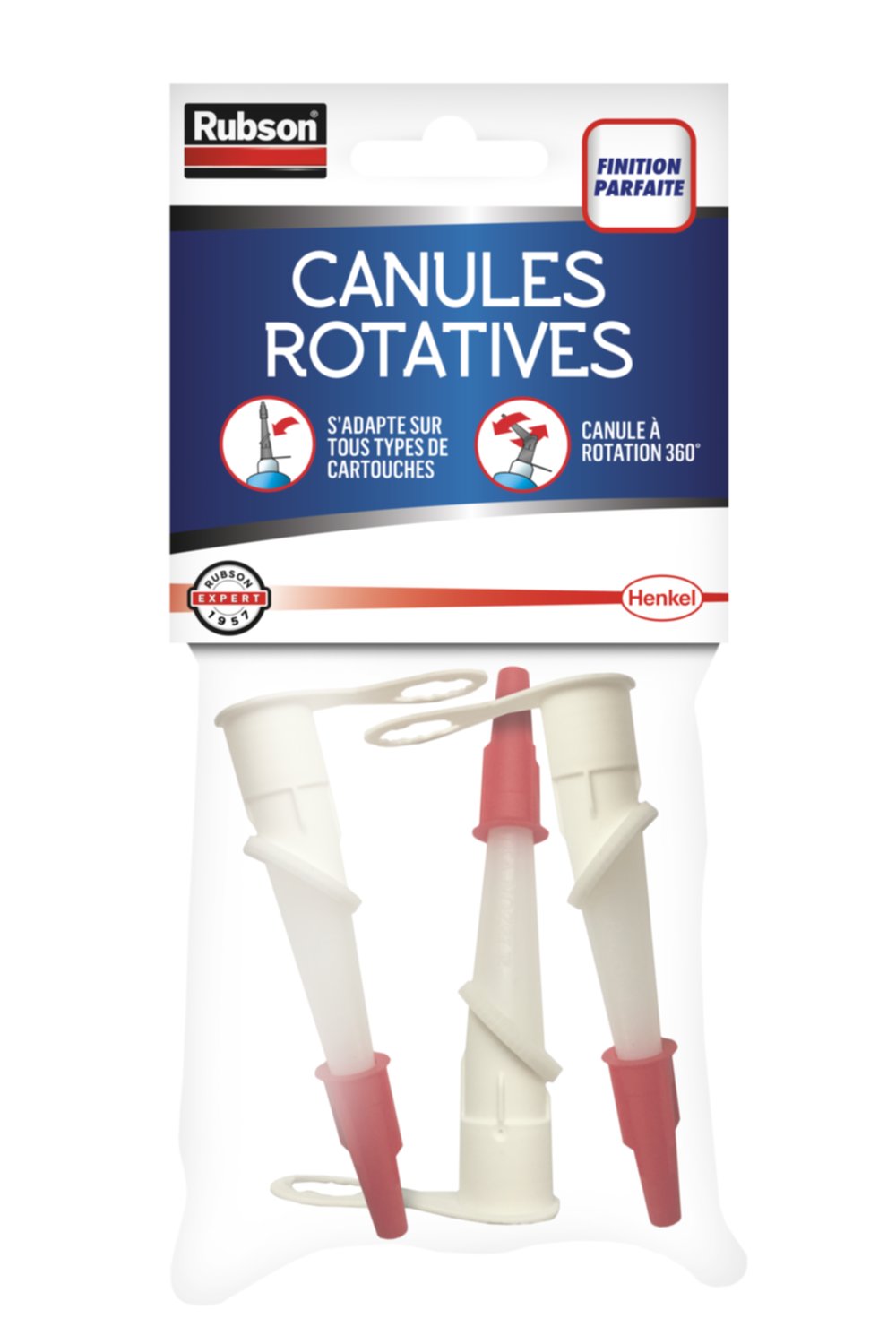 3 outils Canules Rotatives 360° RUBSON