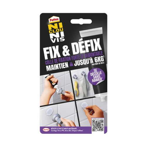 Colle Fixation Ni Clou Ni Vis Fix & Défix 44gr - PATTEX