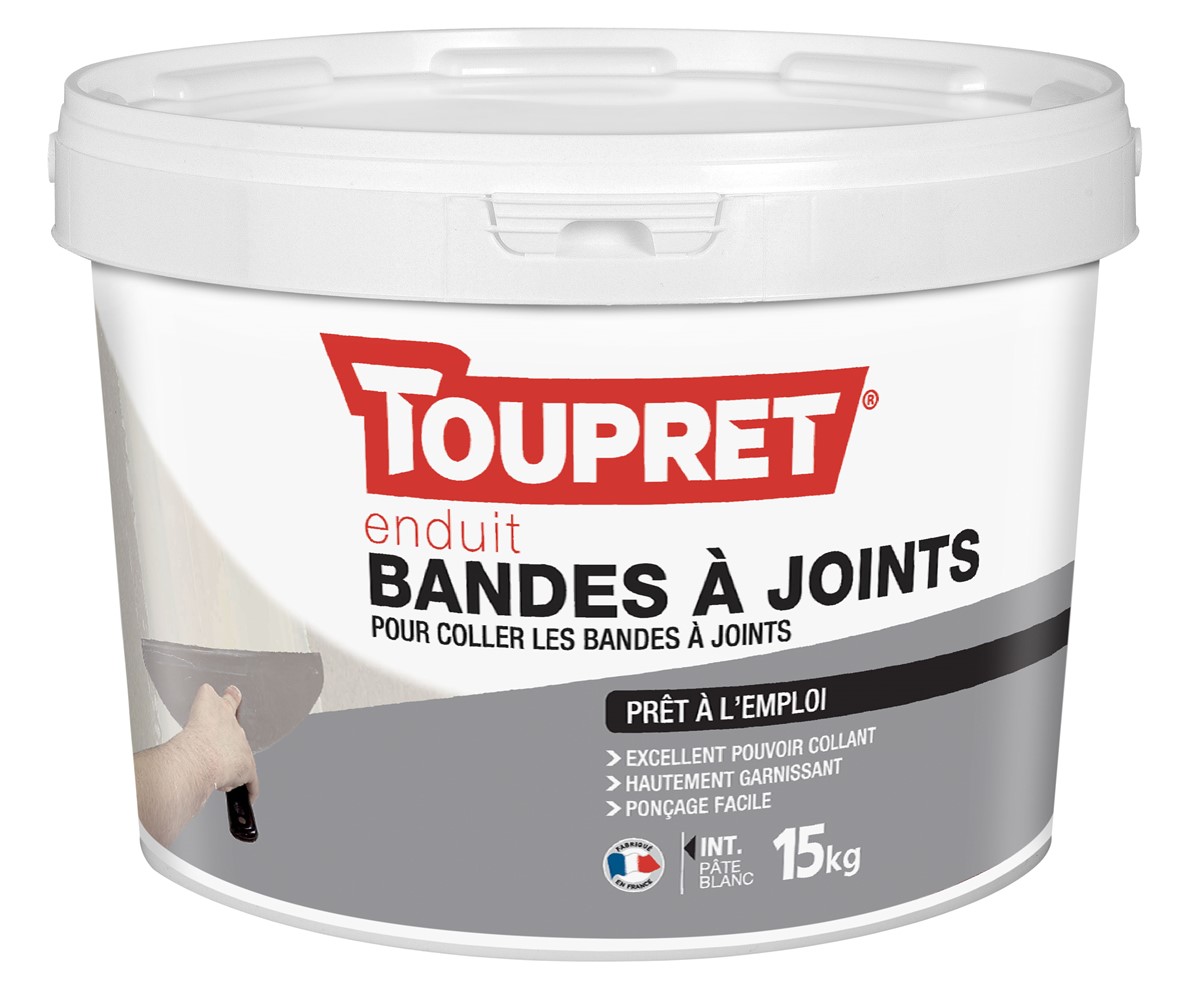 Enduit Pâte Bandes à Joints 15kg - TOUPRET 