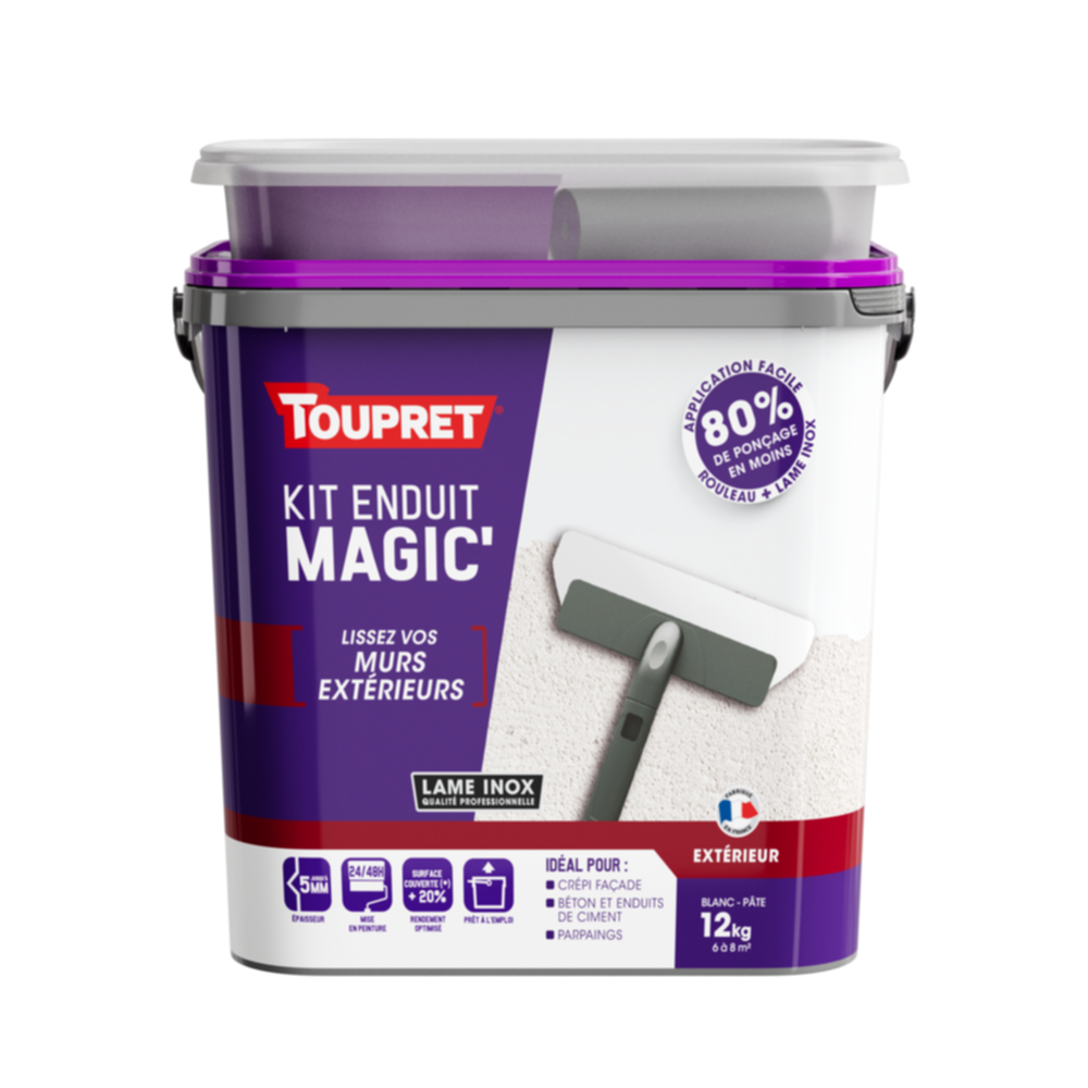 Kit Enduit Magic'Extérieur pâte 12kg