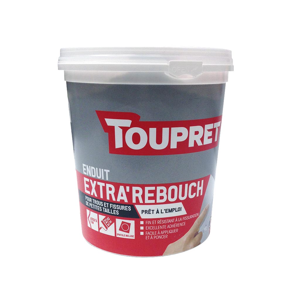 Enduit Extra' Rebouch pâte 1,5 kg blanc - TOUPRET