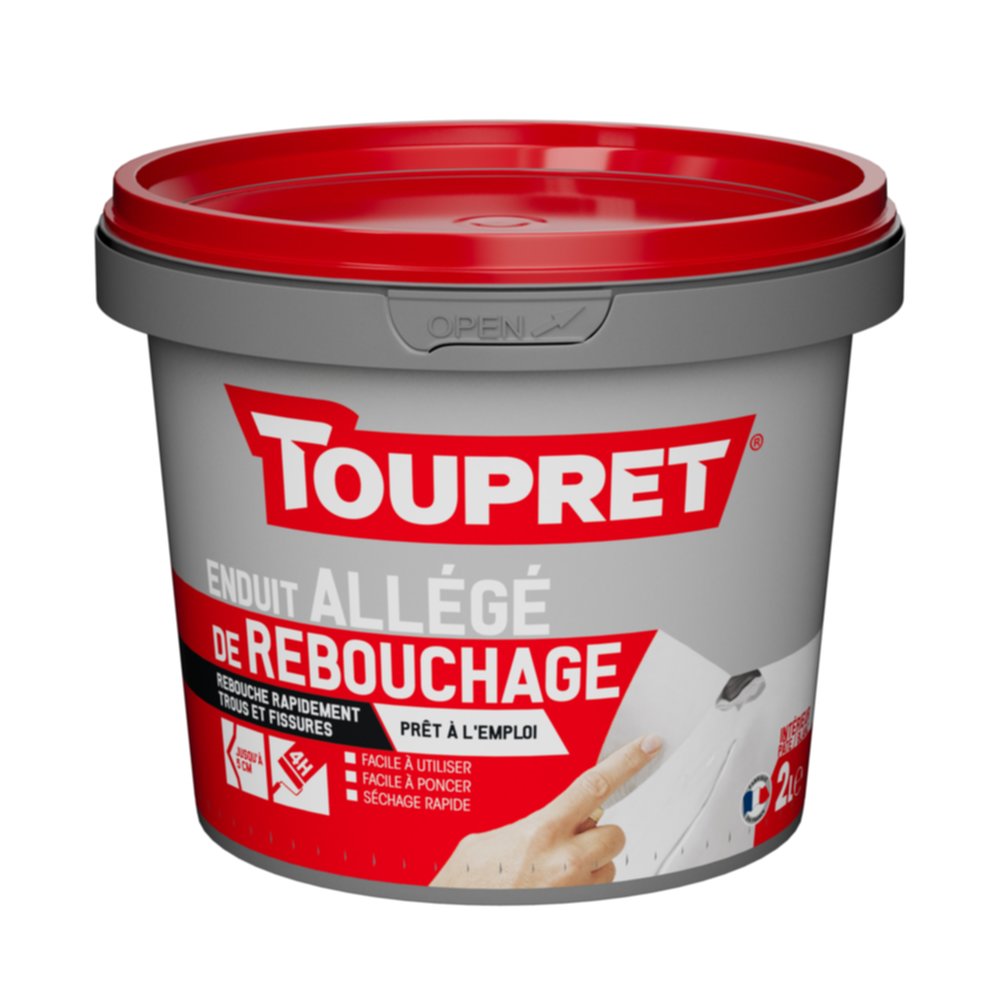 Enduit Rebouchage pâte allégée 2L