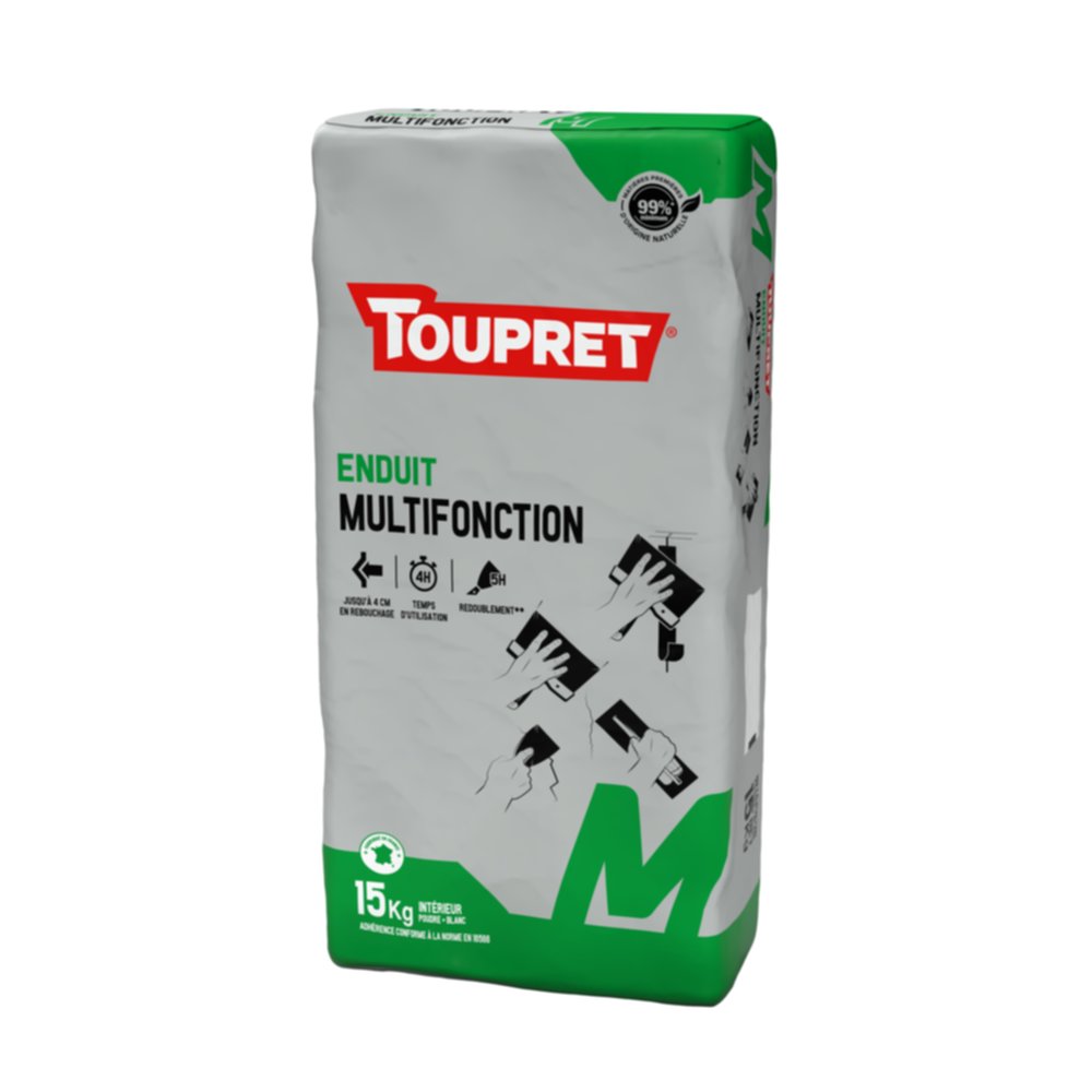 Enduit multifonction poudre 15kg TOUPRET