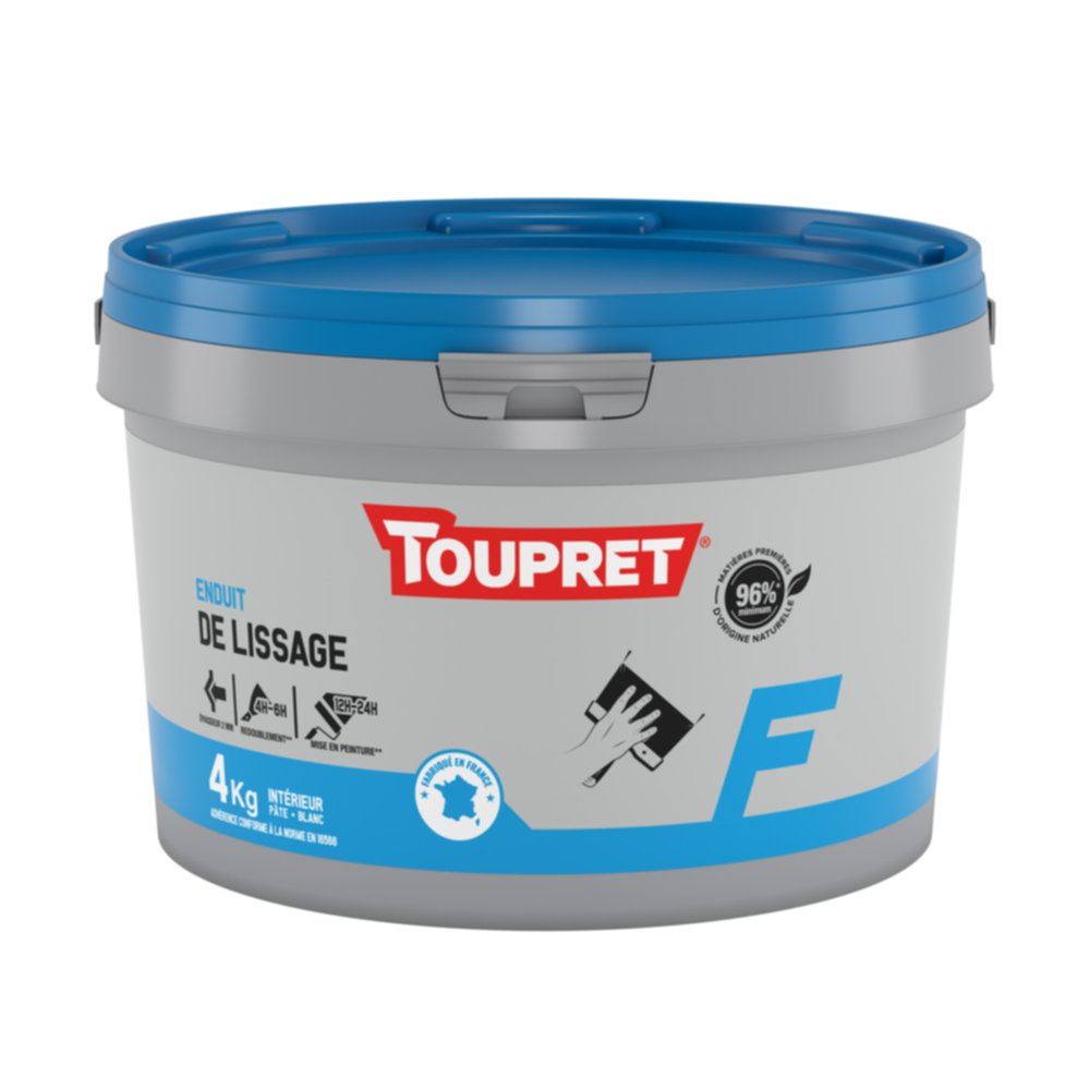 Enduit de lissage - 4kg - TOUPRET