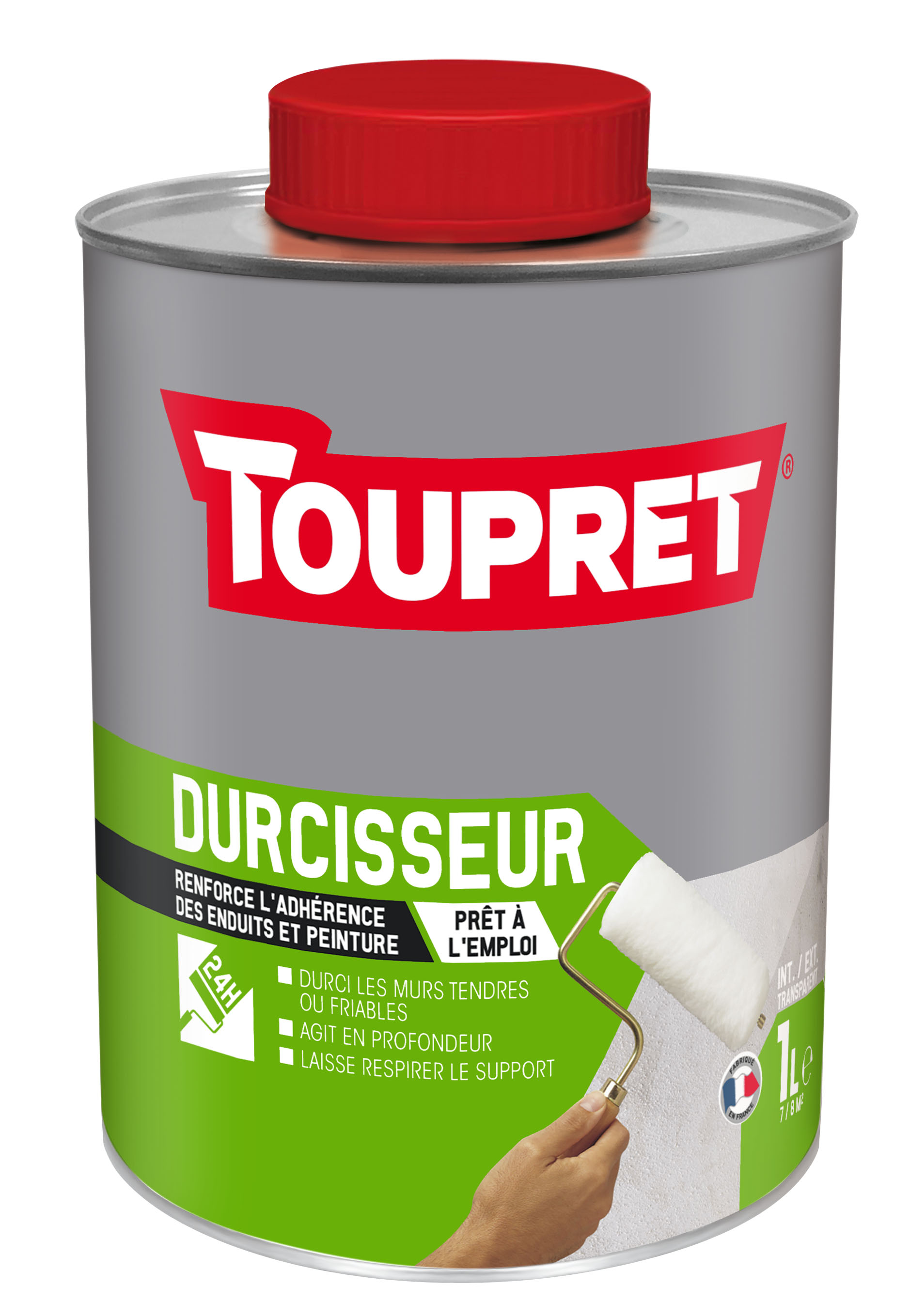 Enduit de traitement Durcir Mur Liquide 1L TOUPRET