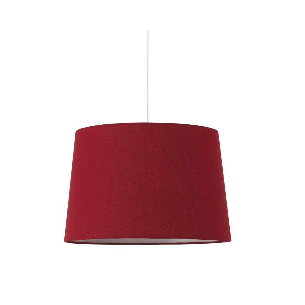 Suspension Nuance 22x45x45cm 60W Rouge - MATHIAS 