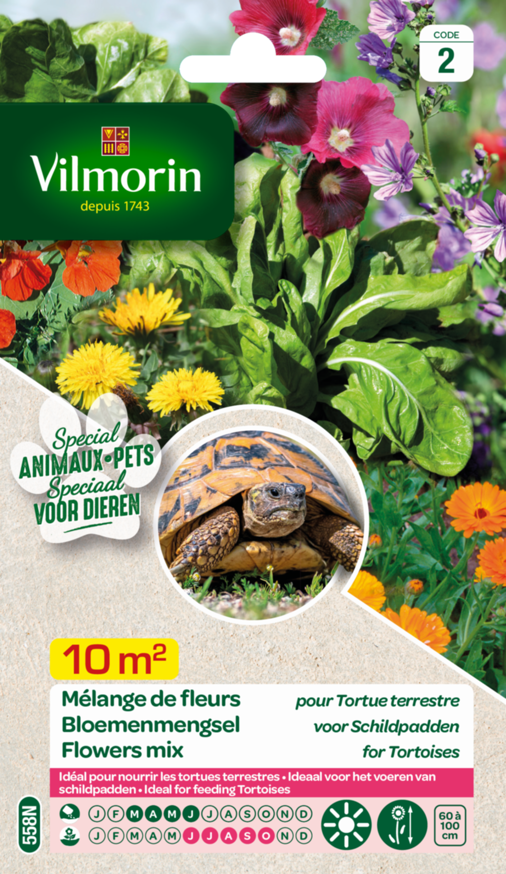 Mélange de fleurs pour Tortues Terrestres - VILMORIN