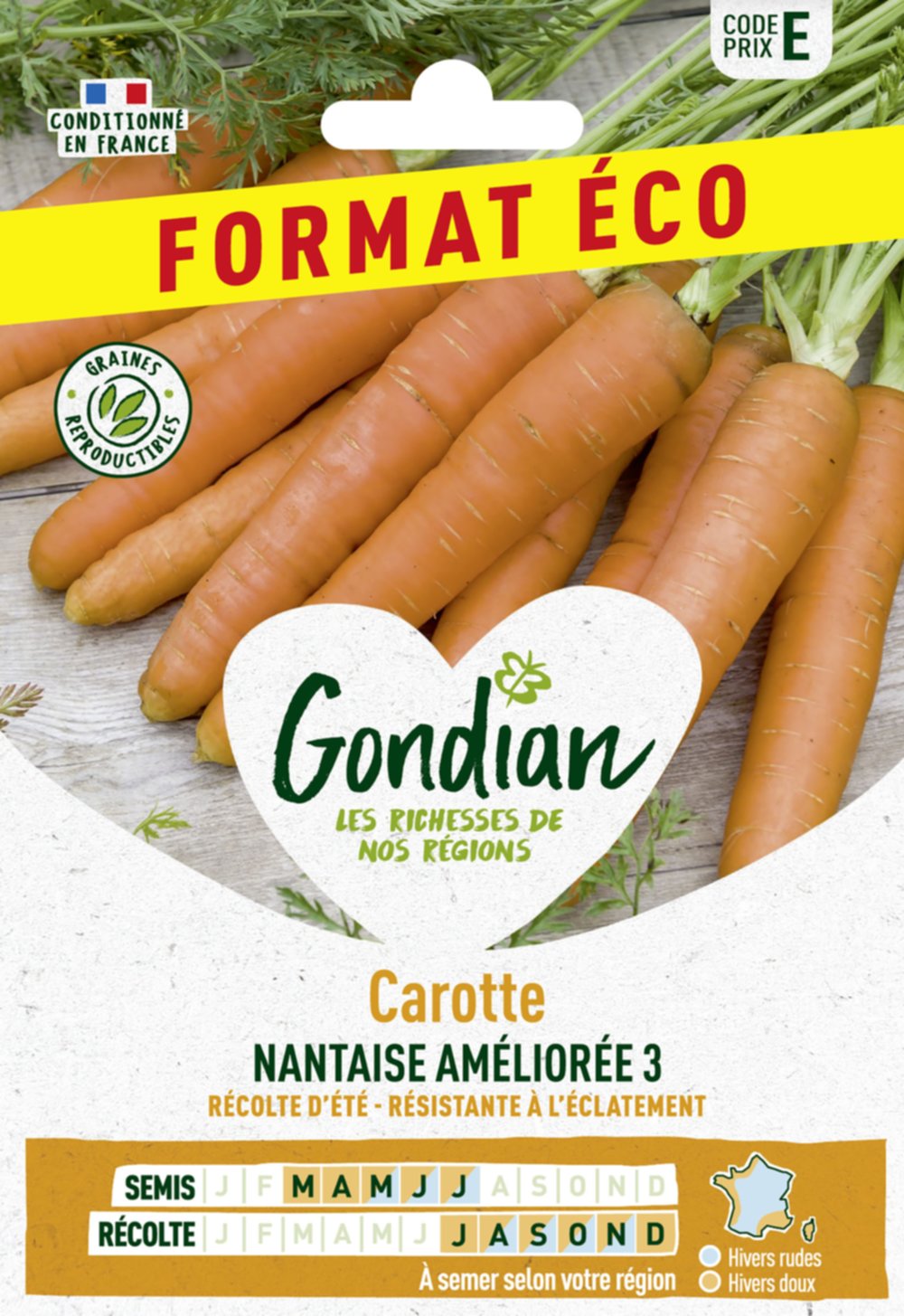 Carotte Nantaise Améliorée 3 - GONDIAN