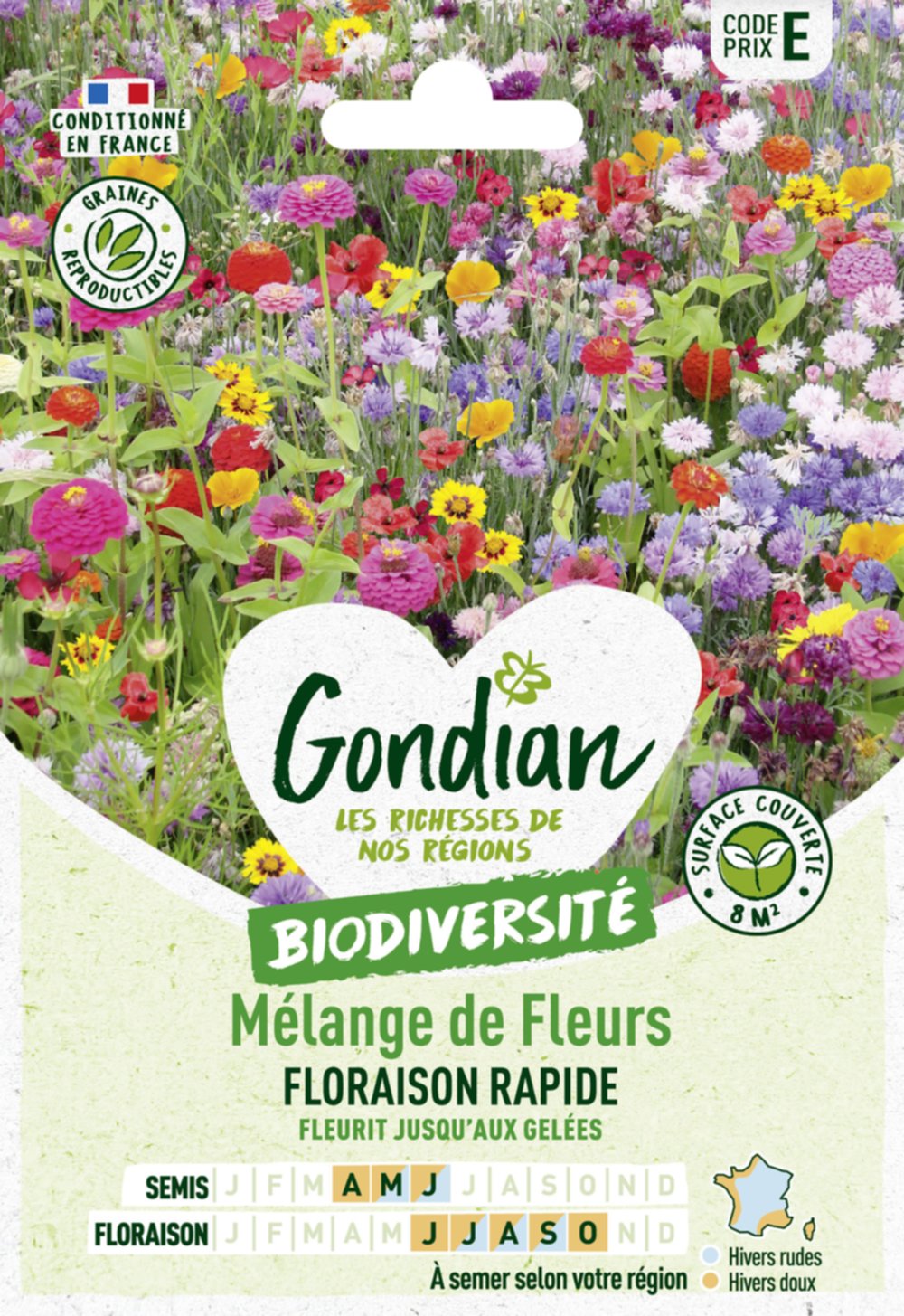 Mélange de fleurs Floraison Rapide - GONDIAN